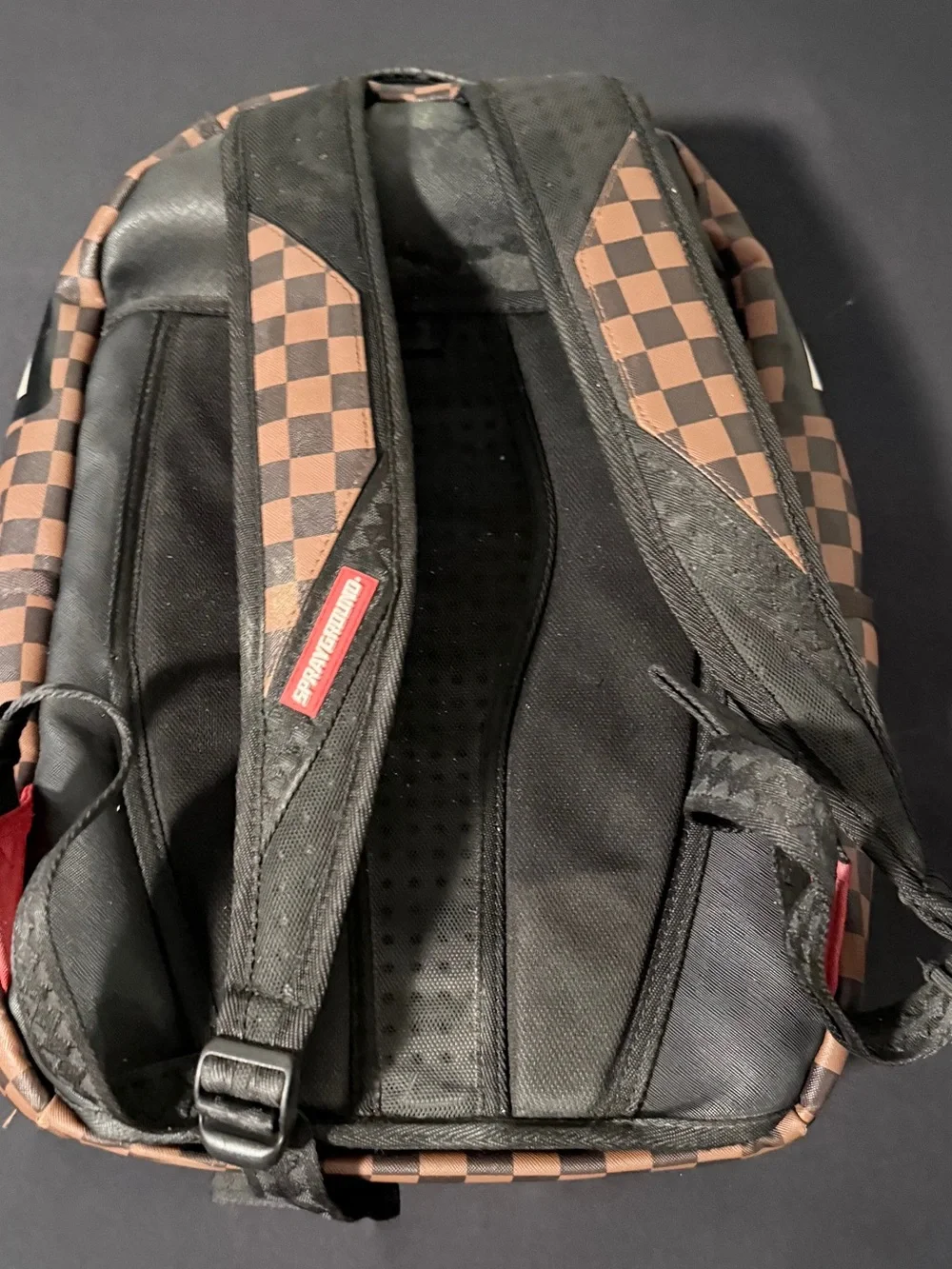 Limited Edition Sprayground Brown Checkered Backpack   Gently used